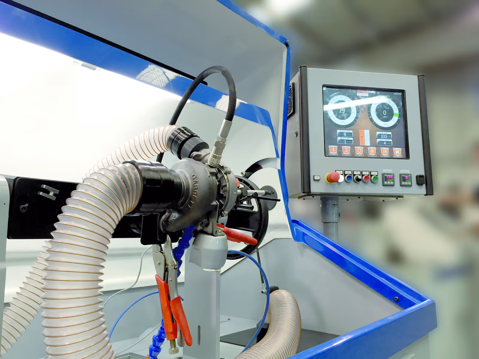 Turbo de automoción en vano motor